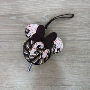 Loungefly X Disney Minnie Mouse Chocolate Sprinkle Lollipop Coin Purse Wristlet
